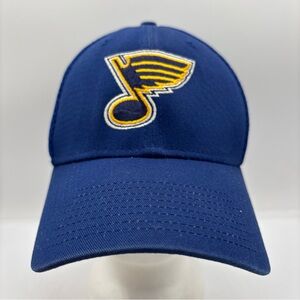 St Louis Blues NHL New Era 39Thirty Men’s Blue Medium/Large Curved Brim Mesh Hat